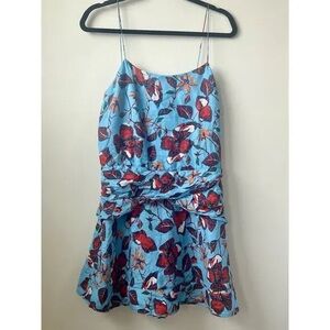 Derek Lam Blue and Red Floral Kids Dress